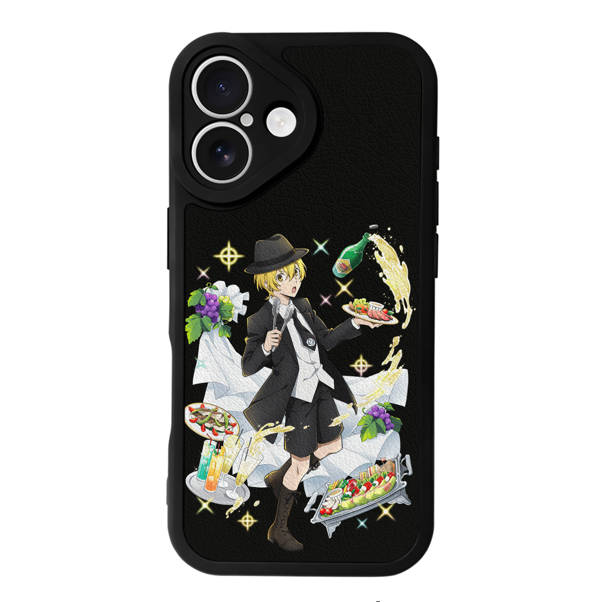 （画像用） 文豪ストレイドッグス Bungo Stray Dogs 【iPhone 16シリーズ対応】シリコンスマホケース（レザー調） 材質：シリコン